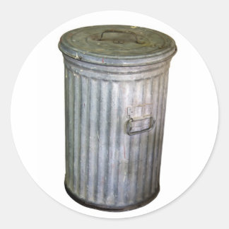 Sticker Rond trash bin