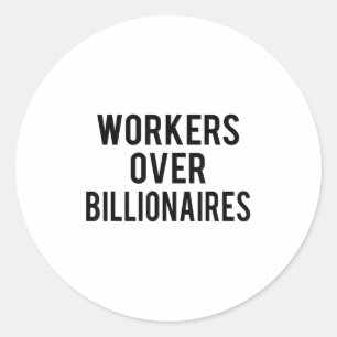 Sticker Rond Travailleurs sur des milliards