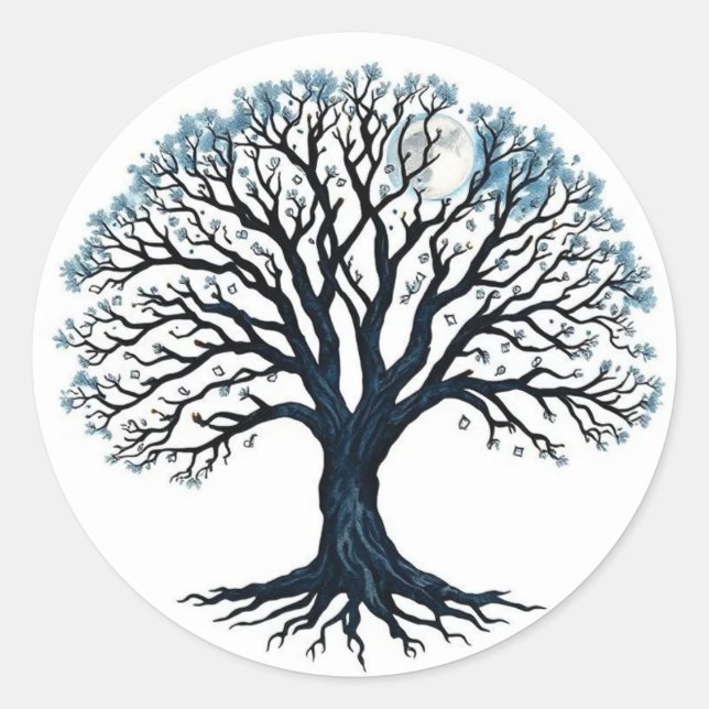 Sticker Rond Tree of Life (Devant)