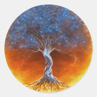 Sticker Rond Tree of Life