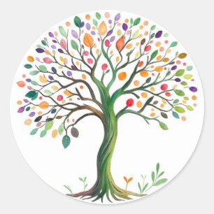 Sticker Rond Tree of Life
