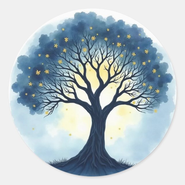 Sticker Rond Tree of Life (Devant)