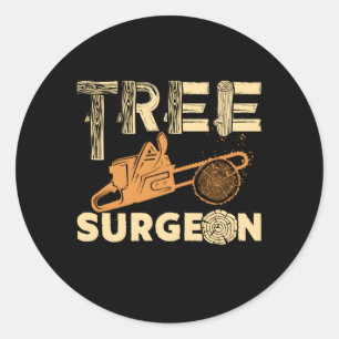 Sticker Rond Tree Surgeon Arborist