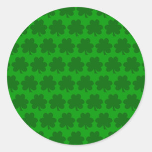 Sticker Rond Trèfles