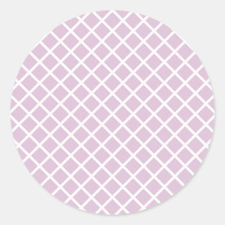 Sticker Rond Trellis Diamant | Lilas Chaud
