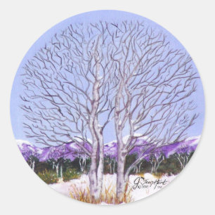 Sticker Rond Trembles jumeaux