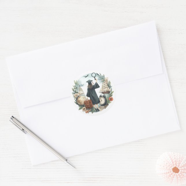 Sticker Rond Trendy In My Grad Era Graduation (Enveloppe)