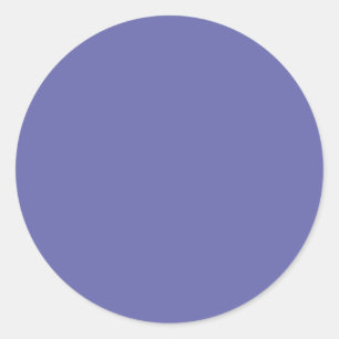 Sticker Rond Très Peri couleur solide   perwinkle bleu violet 