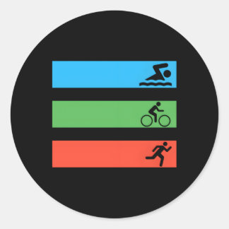 Sticker Rond Triathlon Triathlon