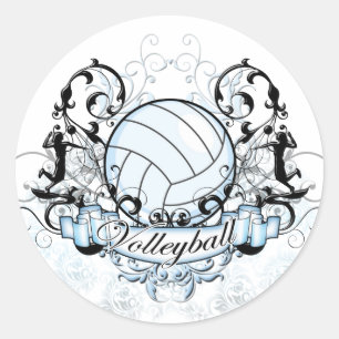 Sticker Rond Tribal de volleyball