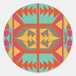 Sticker Rond Tribal natif de Neo