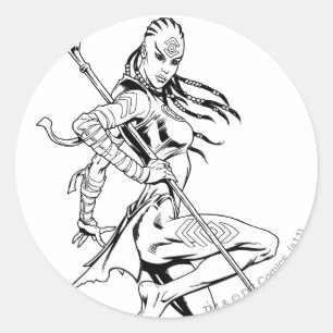 Sticker Rond tribu Indigo 3