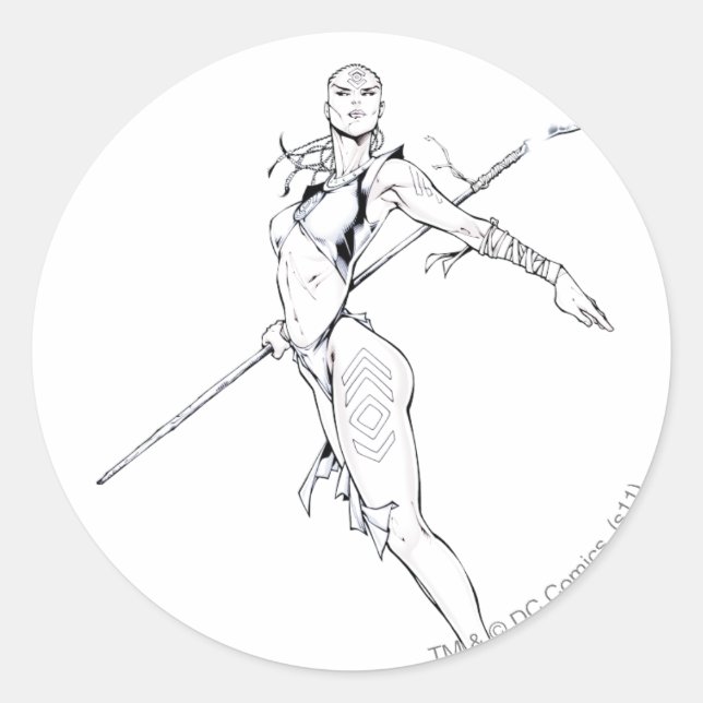 Sticker Rond tribu Indigo 8 (Devant)