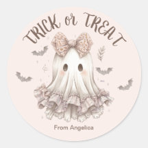 Trick or Treat mignon Fille Fantôme Pastel Hallowe