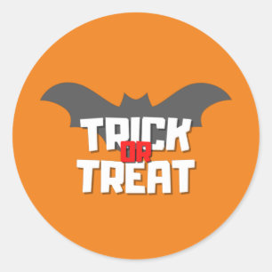 Sticker Rond Trick ou Treat Halloween