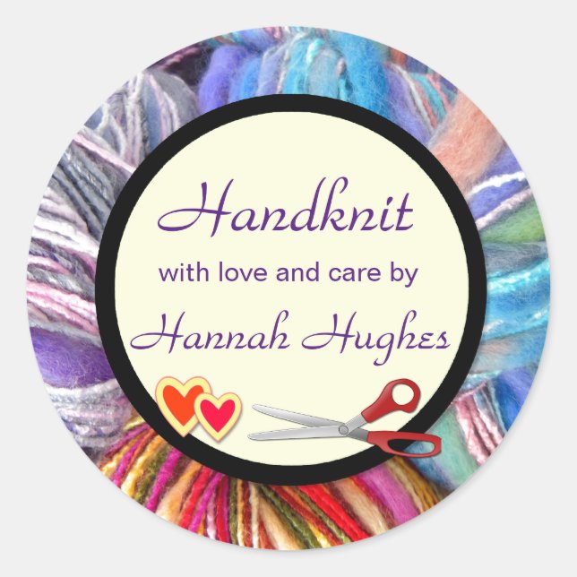 Sticker Rond tricot (Devant)