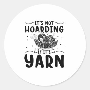 Sticker Rond Tricot   Machine à coudre Knitter Grandma Cadfts