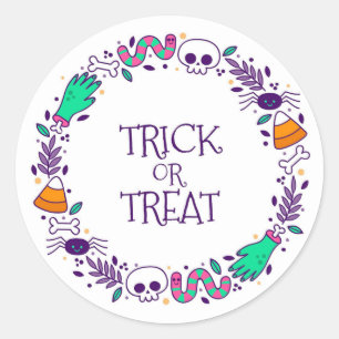 Sticker Rond Tricoter ou traiter