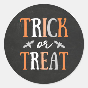 Sticker Rond Tricoter ou traiter   Halloween
