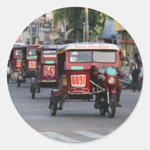 Sticker Rond Tricycles