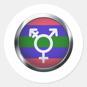 STICKER ROND TRIGENDER MEDALLION