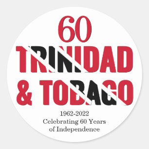 Sticker Rond TRINIDAD 60e anniversaire de l'indépendance