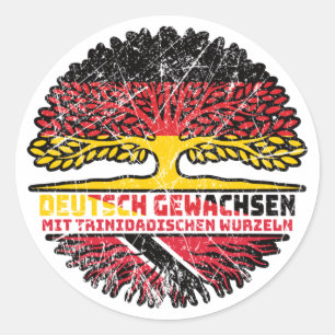 Sticker Rond Trinité-et-Tobago Trinidadisch Deutschland