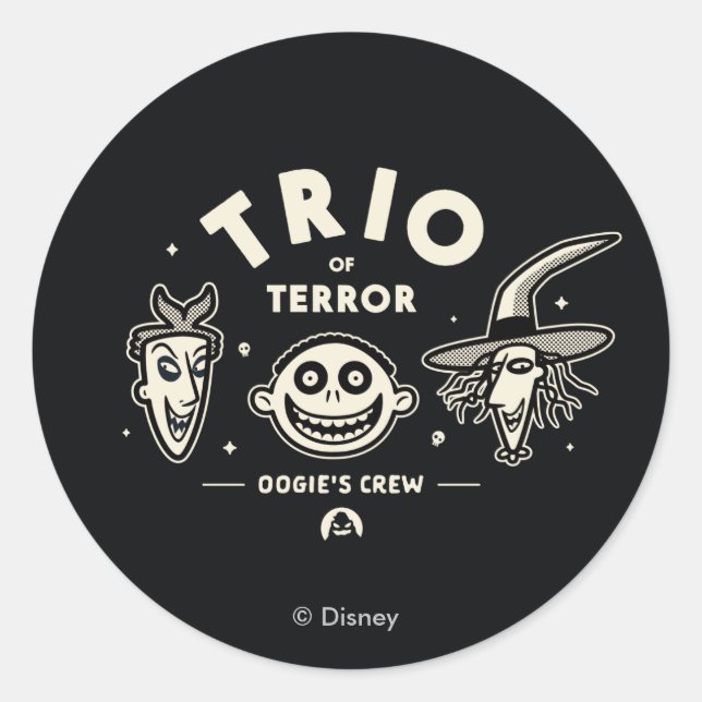 Sticker Rond Trio de la terreur - Oogie's Crew (Devant)
