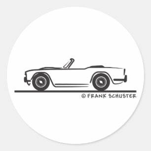 Sticker Rond Triomphe TR4 1968