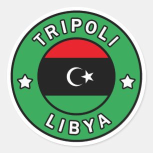 Sticker Rond Tripoli Libye