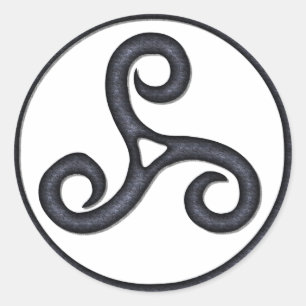Sticker Rond Triskel