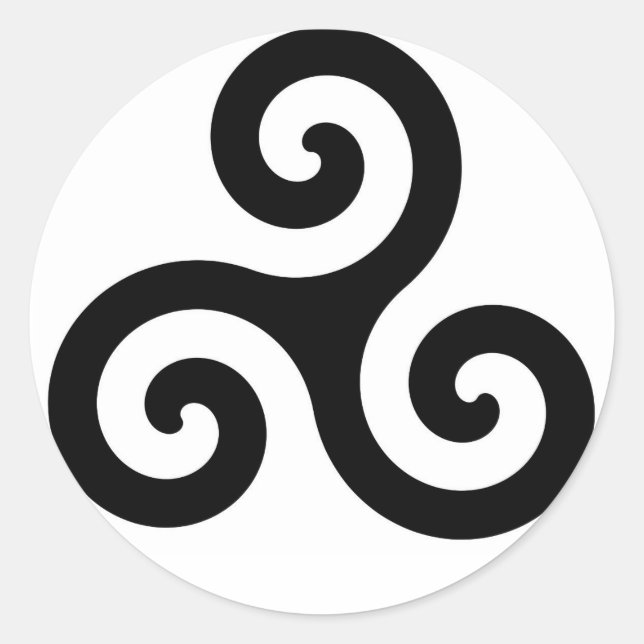 Sticker Rond Triskele (Devant)
