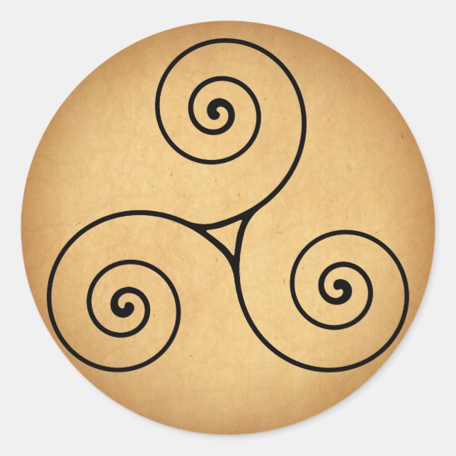Sticker Rond Triskele (Devant)