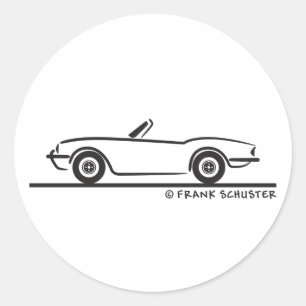 Sticker Rond Triumph Spitfire