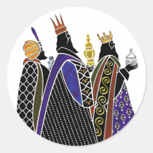 Sticker Rond Trois Cadeaux de Porte Magi