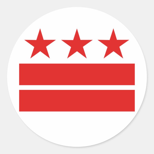 Sticker Rond Trois Étoiles 2 bars (Devant)