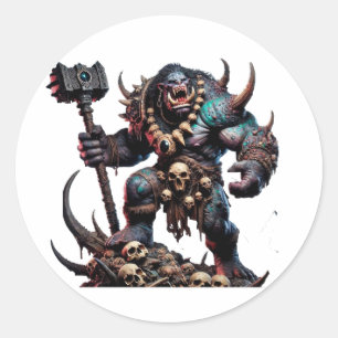 Sticker Rond Troll 2