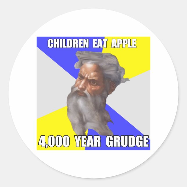 Sticker Rond Troll God Grudge (Devant)