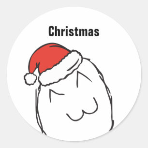 Sticker Rond Troll Le Me Memes NAÏVE EDITABLE noël