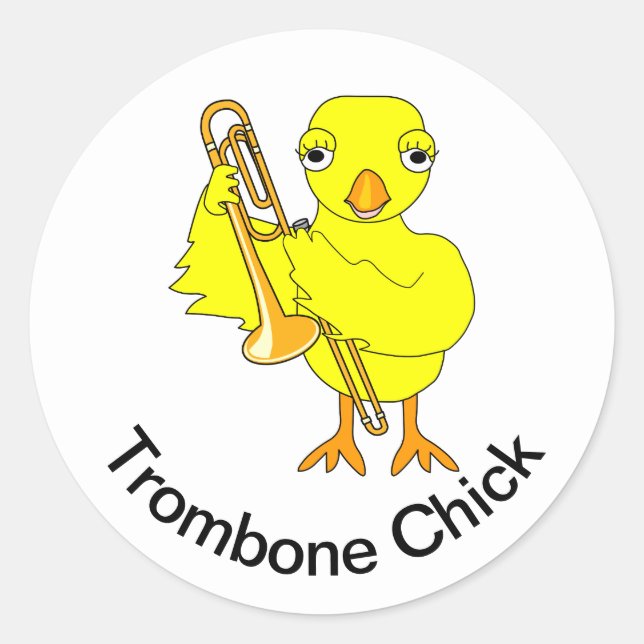 Sticker Rond Trombone (Devant)