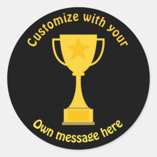Sticker Rond Trophée classique