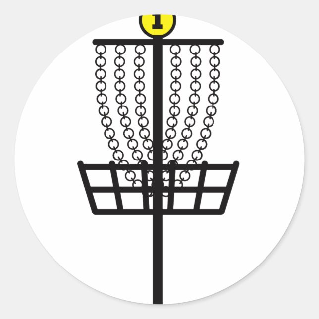 Sticker Rond Trou de golf de disque (Devant)