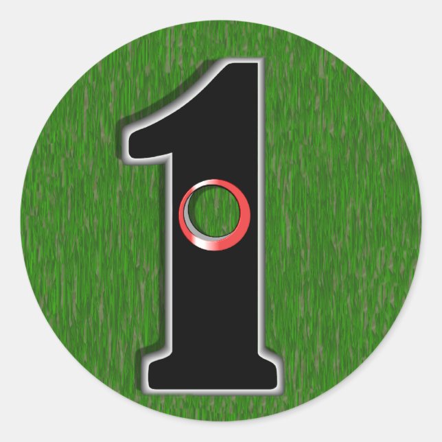 Sticker Rond Trou En Un ! (Devant)