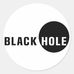 Sticker Rond Trou noir