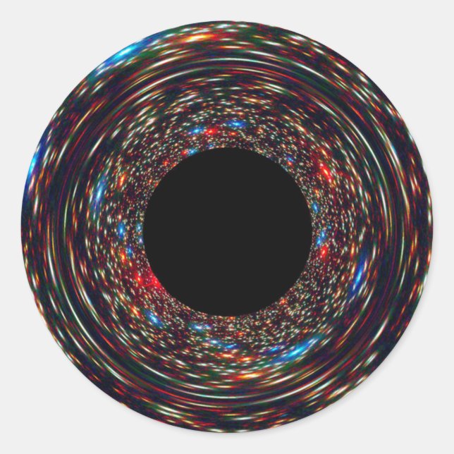 Sticker Rond Trou noir supermassif (Devant)