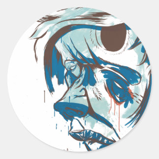 Sticker Rond Trous Dans Ma Tête