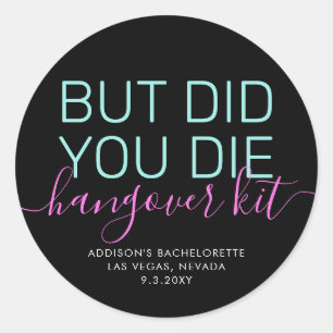 Sticker Rond Trousse De Passage Avez-Vous Mouri Neon