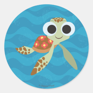 Sticker Rond Trouver Dory   Écraser