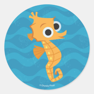 Sticker Rond Trouver Dory   Sheldon