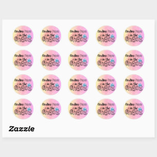 Sticker Rond Trouver la paix